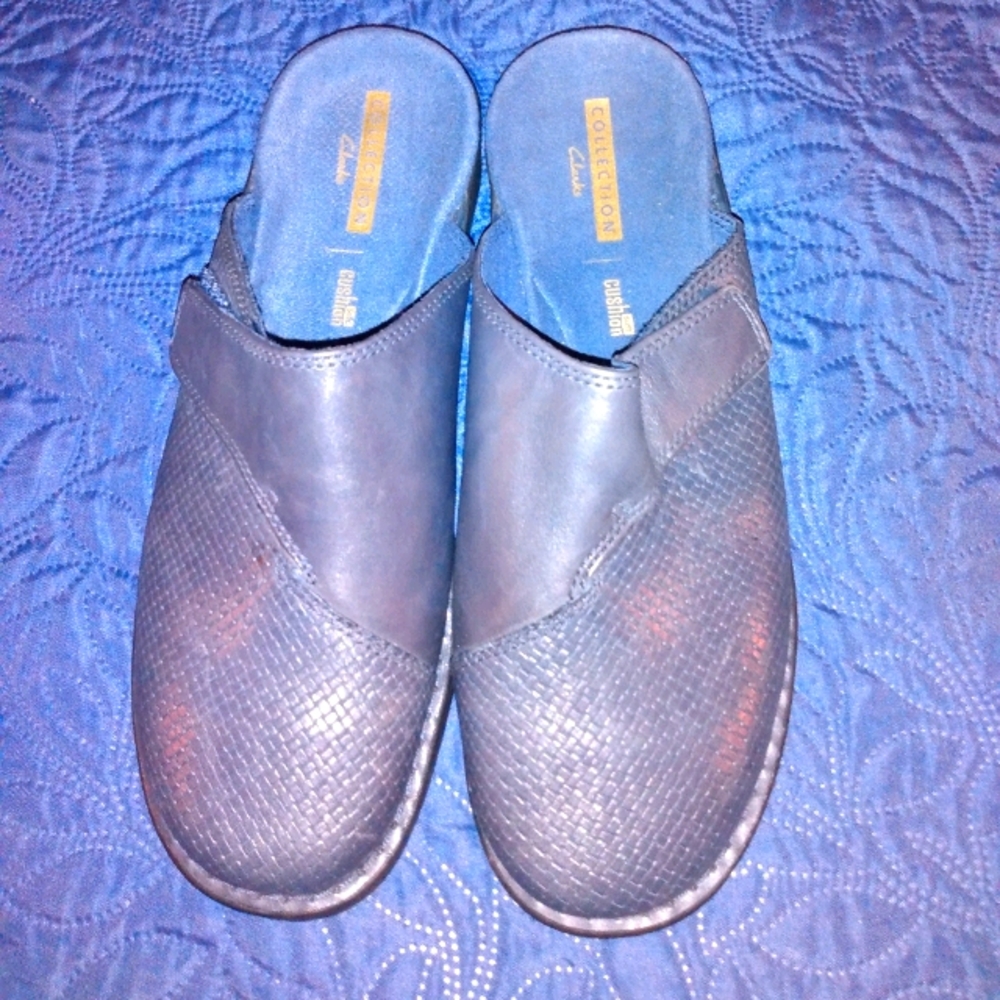Clarks Navy Blue Women's Mule